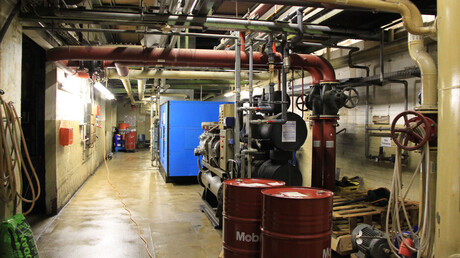 Vieja estación de aire comprimido de la ZF Friedrichshafen