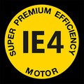 Logo motor de accionamiento Super Premium Efficiency IE4